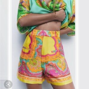 Zara Print Satin Effect